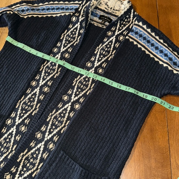 Lucky Brand Cardigan Sweater Geometric Tribal Pattern - Picture 4 of 12